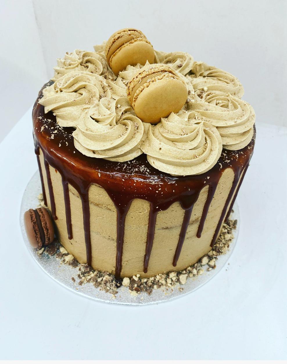 Salted Caramel and Cappuccino Cake